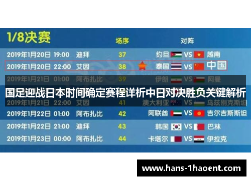 国足迎战日本时间确定赛程详析中日对决胜负关键解析
